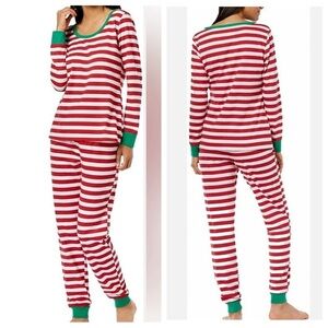 Macy’s Family PJs Women’s Set Holiday Stripe Christmas Pajamas Plus Size XXL NWT